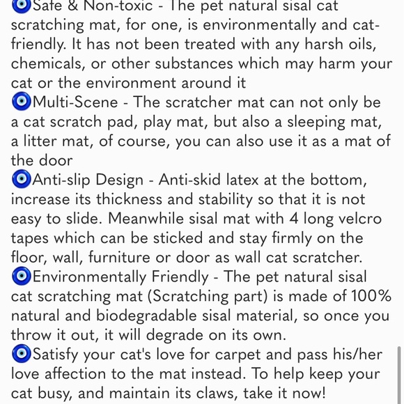 Cat Scratcher Mat, 23.6 X 15.7 Inch Natural Sisal Cat Scratch Mats, Horizontal - Picture 7 of 7